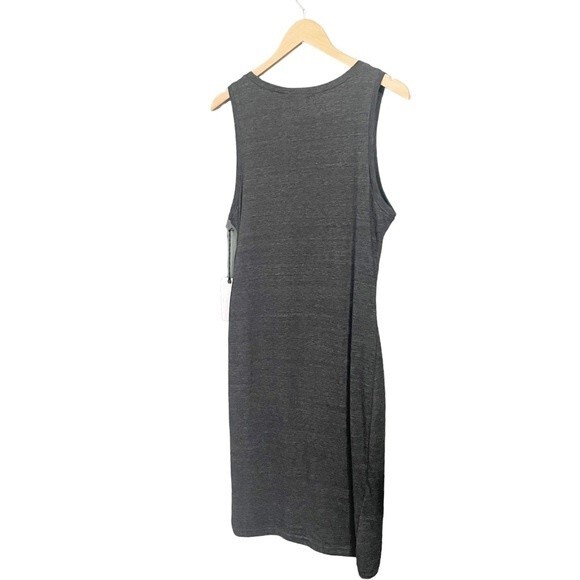 NWT Leith Ruched Bodycon Sleeveless Mini Dress Charcoal Gray Knit Size XL NEW - Picture 10 of 16